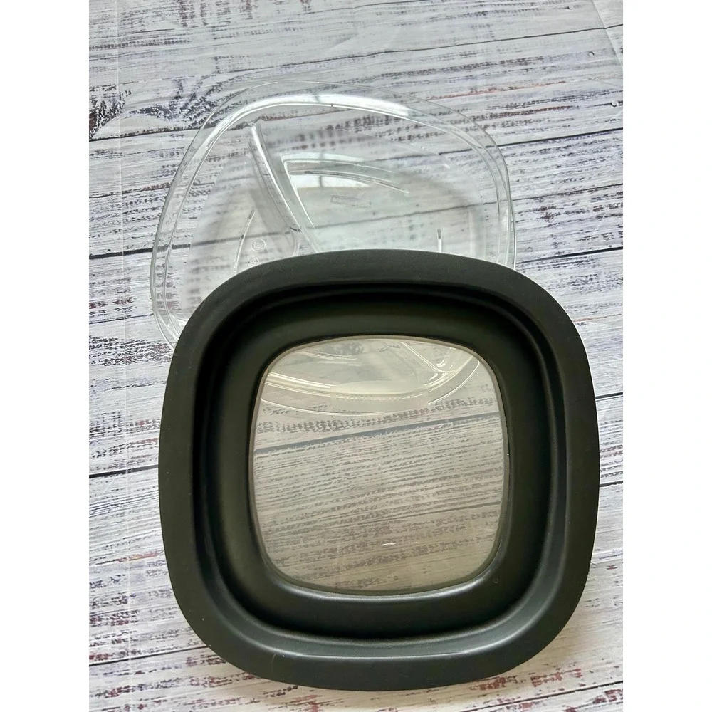 Rubbermaid Clear & Black Premier Storage Divided Container & Lid